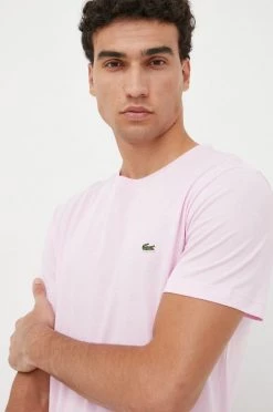 Ανδρικά Μπλουζάκια Βαμβακερό μπλουζάκι Lacoste ροζ -Εξοδος Lacoste Κατάστημα unnamed file 1129