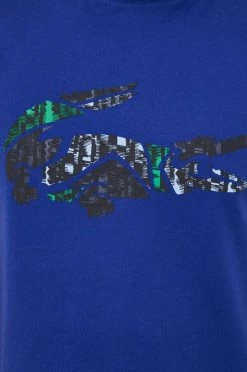 Ανδρικά Μπλουζάκια Βαμβακερό μπλουζάκι Lacoste μπλε -Εξοδος Lacoste Κατάστημα unnamed file 1262