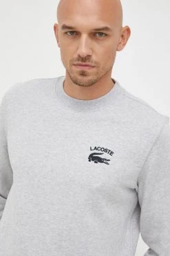 Ανδρικά Χωρίς φερμουάρ Βαμβακερή μπλούζα Lacoste γκρι, -Εξοδος Lacoste Κατάστημα unnamed file 128