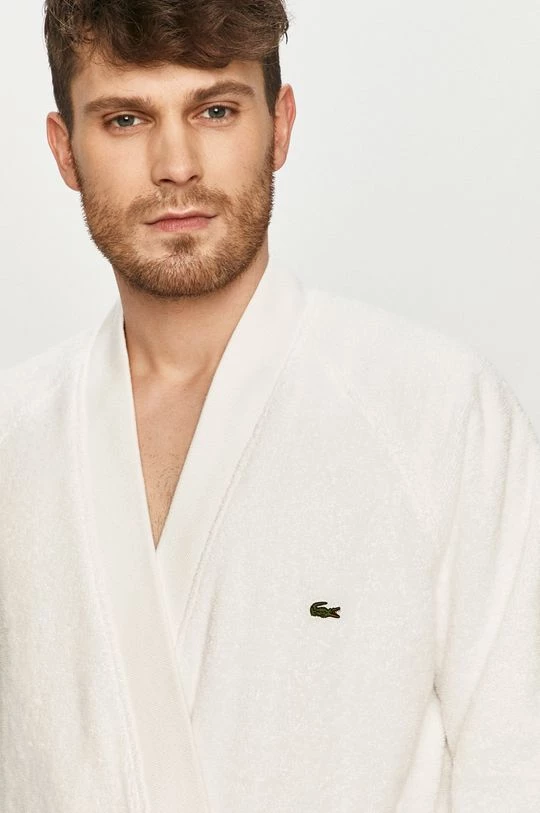 Ανδρικά Μπουρνούζια Μπουρνούζι Lacoste άσπρο 5 Ανδρικά Μπουρνούζια Μπουρνούζι Lacoste άσπρο - Image 3