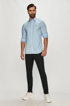 Ανδρικά Πουκάμισα Lacoste - Βαμβακερό πουκάμισο ανοιχτό μπλε -Εξοδος Lacoste Κατάστημα unnamed file 1306