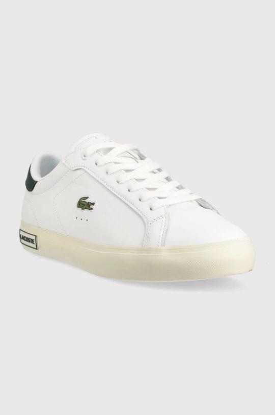 Ανδρικά Sneakers Δερμάτινα αθλητικά παπούτσια Lacoste άσπρο 4 Ανδρικά Sneakers Δερμάτινα αθλητικά παπούτσια Lacoste άσπρο - Image 2