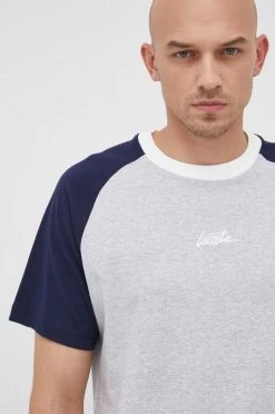 Ανδρικά Μπλουζάκια Βαμβακερό μπλουζάκι Lacoste γκρι -Εξοδος Lacoste Κατάστημα unnamed file 1414