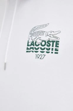 Ανδρικά Χωρίς φερμουάρ Βαμβακερή μπλούζα Lacoste χρώμα: άσπρο, -Εξοδος Lacoste Κατάστημα unnamed file 1426