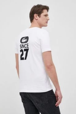Ανδρικά Μπλουζάκια Βαμβακερό μπλουζάκι Lacoste άσπρο -Εξοδος Lacoste Κατάστημα unnamed file 1438