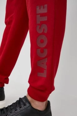 Ανδρικά Παντελόνια φόρμας Παντελόνι Lacoste χρώμα: κόκκινο -Εξοδος Lacoste Κατάστημα unnamed file 1443