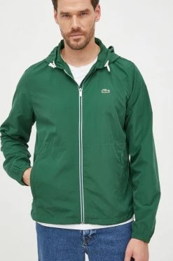 Ανδρικά Κοντά μπουφάν Μπουφάν Lacoste πράσινο,