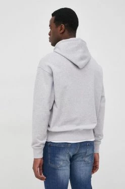 Ανδρικά Χωρίς φερμουάρ Βαμβακερή μπλούζα Lacoste χρώμα: ασημί, -Εξοδος Lacoste Κατάστημα unnamed file 1620