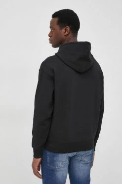 Ανδρικά Χωρίς φερμουάρ Βαμβακερή μπλούζα Lacoste χρώμα: μαύρο, -Εξοδος Lacoste Κατάστημα unnamed file 1625