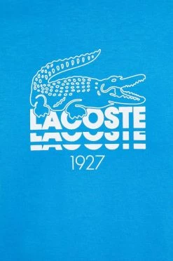 Ανδρικά Μπλουζάκια Βαμβακερό μπλουζάκι Lacoste μπλε -Εξοδος Lacoste Κατάστημα unnamed file 1632