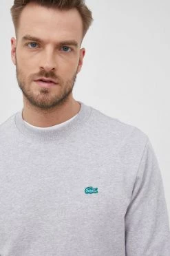 Ανδρικά Χωρίς φερμουάρ Μπλούζα Lacoste χρώμα: γκρι, -Εξοδος Lacoste Κατάστημα unnamed file 1650