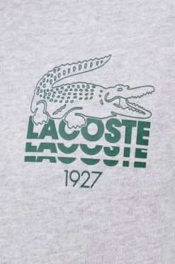 Ανδρικά Χωρίς φερμουάρ Βαμβακερή μπλούζα Lacoste χρώμα: γκρι, -Εξοδος Lacoste Κατάστημα unnamed file 1667