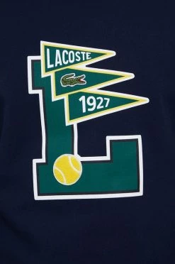 Ανδρικά Χωρίς φερμουάρ Βαμβακερή μπλούζα Lacoste χρώμα: ναυτικό μπλε -Εξοδος Lacoste Κατάστημα unnamed file 1722