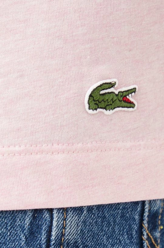 Ανδρικά Μπλουζάκια Βαμβακερό μπλουζάκι Lacoste ροζ 7 Ανδρικά Μπλουζάκια Βαμβακερό μπλουζάκι Lacoste ροζ - Image 5