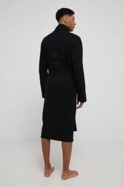 Ανδρικά Μπουρνούζια Βαμβακερό μπουρνούζι Lacoste μαύρο -Εξοδος Lacoste Κατάστημα unnamed file 1826