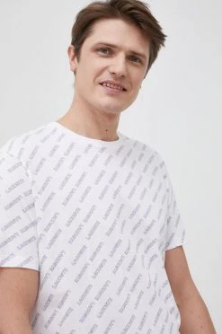 Ανδρικά Μπλουζάκια Lacoste - Βαμβακερό μπλουζάκι λευκό -Εξοδος Lacoste Κατάστημα unnamed file 1858