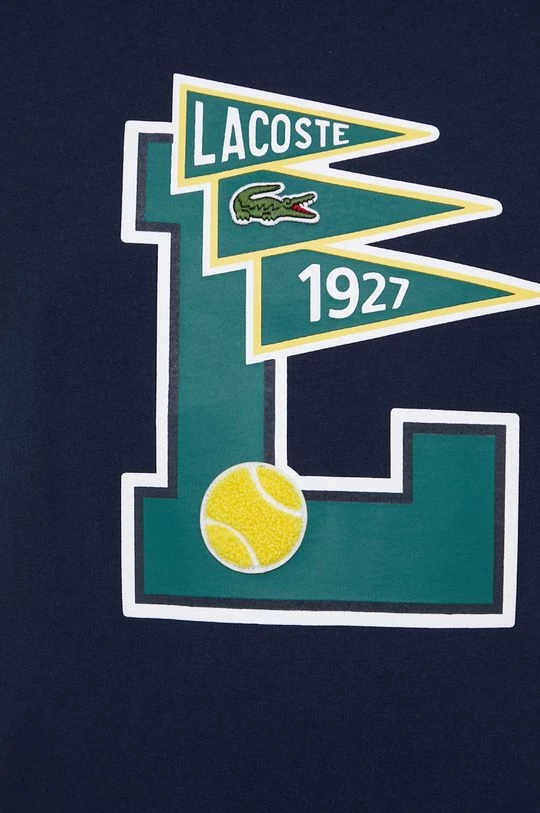 Ανδρικά Μπλουζάκια Βαμβακερό μπλουζάκι Lacoste ναυτικό μπλε 7 Ανδρικά Μπλουζάκια Βαμβακερό μπλουζάκι Lacoste ναυτικό μπλε - Image 5