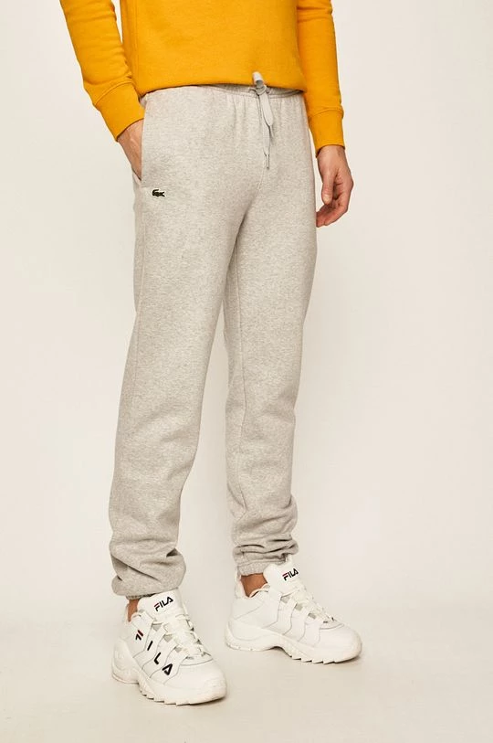 Ανδρικά Παντελόνια φόρμας Παντελόνι Lacoste χρώμα: γκρι 3 Ανδρικά Παντελόνια φόρμας Παντελόνι Lacoste χρώμα: γκρι