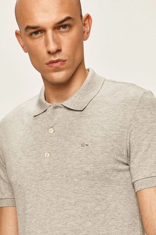 Ανδρικά Πόλο μπλουζάκια Lacoste - Πόλο γκρί 3 Ανδρικά Πόλο μπλουζάκια Lacoste - Πόλο γκρί