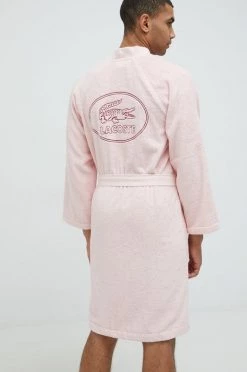 Ανδρικά Μπουρνούζια Βαμβακερό μπουρνούζι Lacoste ροζ -Εξοδος Lacoste Κατάστημα unnamed file 1941