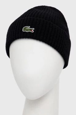 Σκουφιά Μάλλινο σκουφί Lacoste μαύρο, -Εξοδος Lacoste Κατάστημα unnamed file 2