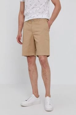 Ανδρικά Σορτς Lacoste χρώμα: μπεζ