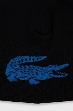 Σκουφιά Αναστρέψιμο μάλλινο καπάκι Lacoste μαύρο, -Εξοδος Lacoste Κατάστημα unnamed file 211