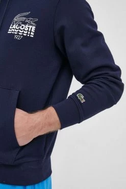 Ανδρικά Χωρίς φερμουάρ Βαμβακερή μπλούζα Lacoste χρώμα: ναυτικό μπλε, -Εξοδος Lacoste Κατάστημα unnamed file 236