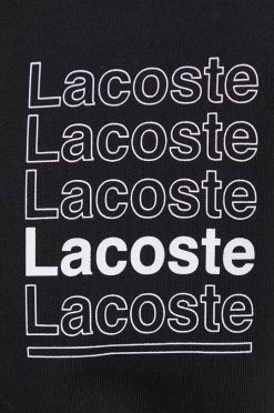 Ανδρικά Χωρίς φερμουάρ Βαμβακερή μπλούζα Lacoste χρώμα: μαύρο -Εξοδος Lacoste Κατάστημα unnamed file 246