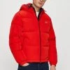 Ανδρικά Κοντά μπουφάν Lacoste - Μπουφάν με επένδυση από πούπουλα κόκκινο -Εξοδος Lacoste Κατάστημα unnamed file 247