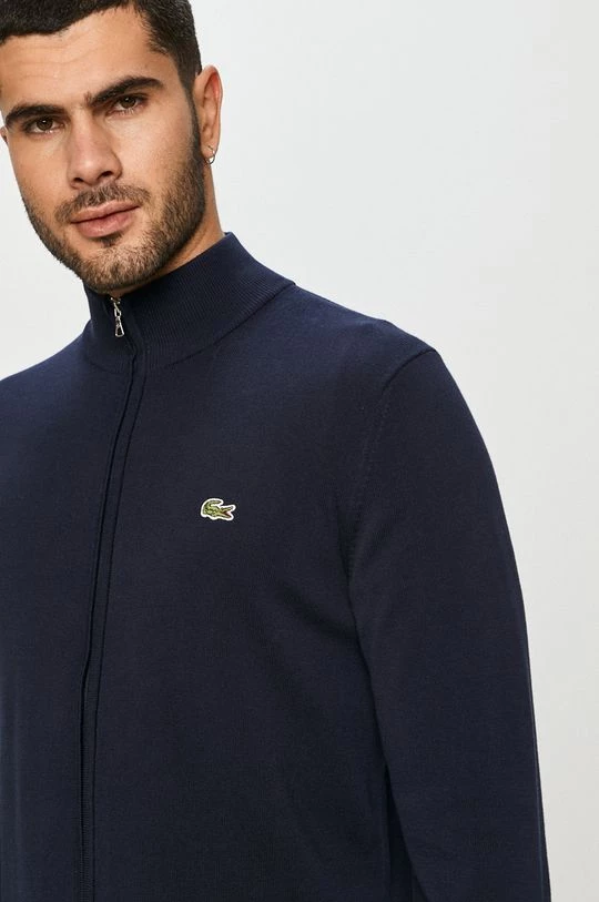 Ανδρικά Με φερμουάρ Lacoste - Πλεκτή ζακέτα σκούρο μπλε 6 Ανδρικά Με φερμουάρ Lacoste - Πλεκτή ζακέτα σκούρο μπλε - Image 4