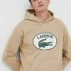 Ανδρικά Χωρίς φερμουάρ Βαμβακερή μπλούζα Lacoste μπεζ, με κουκούλα -Εξοδος Lacoste Κατάστημα unnamed file 332