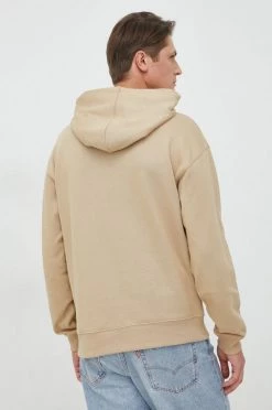 Ανδρικά Χωρίς φερμουάρ Βαμβακερή μπλούζα Lacoste μπεζ, με κουκούλα -Εξοδος Lacoste Κατάστημα unnamed file 334