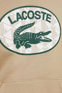 Ανδρικά Χωρίς φερμουάρ Βαμβακερή μπλούζα Lacoste μπεζ, με κουκούλα -Εξοδος Lacoste Κατάστημα unnamed file 336