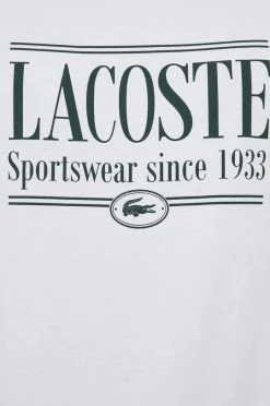 Ανδρικά Μπλουζάκια Βαμβακερό μπλουζάκι Lacoste άσπρο -Εξοδος Lacoste Κατάστημα unnamed file 341