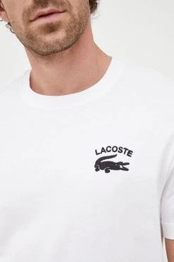 Ανδρικά Μπλουζάκια Βαμβακερό μπλουζάκι Lacoste άσπρο -Εξοδος Lacoste Κατάστημα unnamed file 353