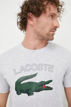 Ανδρικά Μπλουζάκια Μπλουζάκι Lacoste γκρι