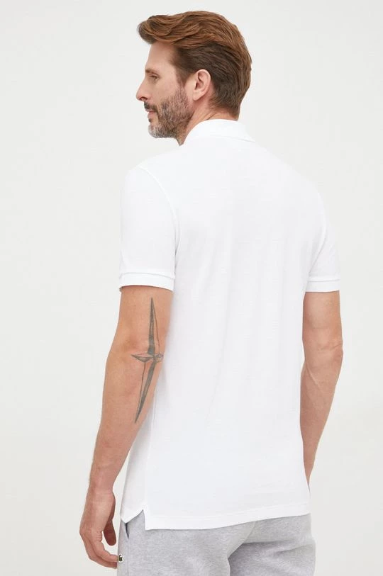 Ανδρικά Πόλο μπλουζάκια Βαμβακερό μπλουζάκι πόλο Lacoste άσπρο 5 Ανδρικά Πόλο μπλουζάκια Βαμβακερό μπλουζάκι πόλο Lacoste άσπρο - Image 3