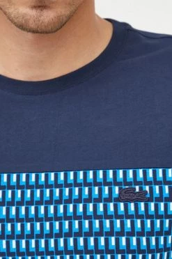 Ανδρικά Μπλουζάκια Βαμβακερό μπλουζάκι Lacoste ναυτικό μπλε -Εξοδος Lacoste Κατάστημα unnamed file 465