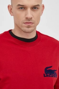 Ανδρικά Χωρίς φερμουάρ Μπλούζα Lacoste κόκκινο, -Εξοδος Lacoste Κατάστημα unnamed file 510