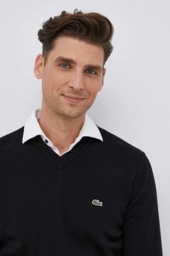 Ανδρικά Χωρίς φερμουάρ Πουλόβερ Lacoste μαύρο, -Εξοδος Lacoste Κατάστημα unnamed file 515