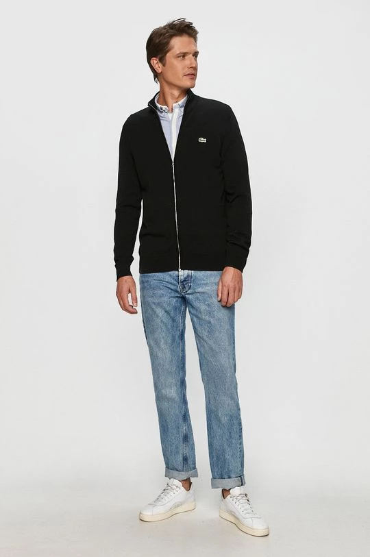 Ανδρικά Με φερμουάρ Lacoste - Πλεκτή ζακέτα σκούρο μπλε 4 Ανδρικά Με φερμουάρ Lacoste - Πλεκτή ζακέτα σκούρο μπλε - Image 2