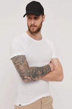 Ανδρικά Μπλουζάκια Lacoste - Μπλουζάκι μαύρο