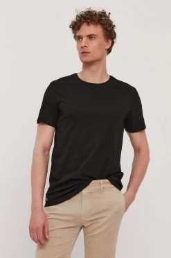 Ανδρικά Μπλουζάκια Lacoste - Μπλουζάκι μαύρο