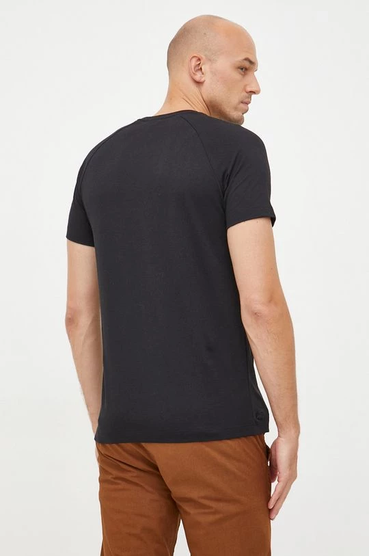 Ανδρικά Μπλουζάκια Βαμβακερό μπλουζάκι Lacoste μαύρο 5 Ανδρικά Μπλουζάκια Βαμβακερό μπλουζάκι Lacoste μαύρο - Image 3