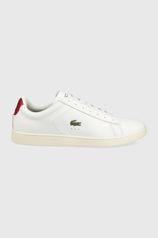 Ανδρικά Sneakers Δερμάτινα αθλητικά παπούτσια Lacoste άσπρο 3 Ανδρικά Sneakers Δερμάτινα αθλητικά παπούτσια Lacoste άσπρο