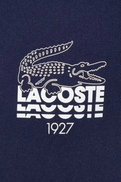 Ανδρικά Χωρίς φερμουάρ Βαμβακερή μπλούζα Lacoste χρώμα: ναυτικό μπλε, -Εξοδος Lacoste Κατάστημα unnamed file 890