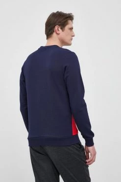 Ανδρικά Χωρίς φερμουάρ Βαμβακερή μπλούζα Lacoste χρώμα: ναυτικό μπλε -Εξοδος Lacoste Κατάστημα unnamed file 912