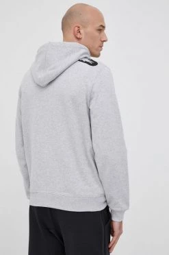 Ανδρικά Χωρίς φερμουάρ Βαμβακερή μπλούζα Lacoste χρώμα: γκρι -Εξοδος Lacoste Κατάστημα unnamed file 921