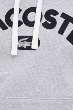 Ανδρικά Χωρίς φερμουάρ Βαμβακερή μπλούζα Lacoste χρώμα: γκρι -Εξοδος Lacoste Κατάστημα unnamed file 923